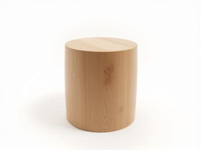 Simple, FSC-certified oak stool, handcrafted.